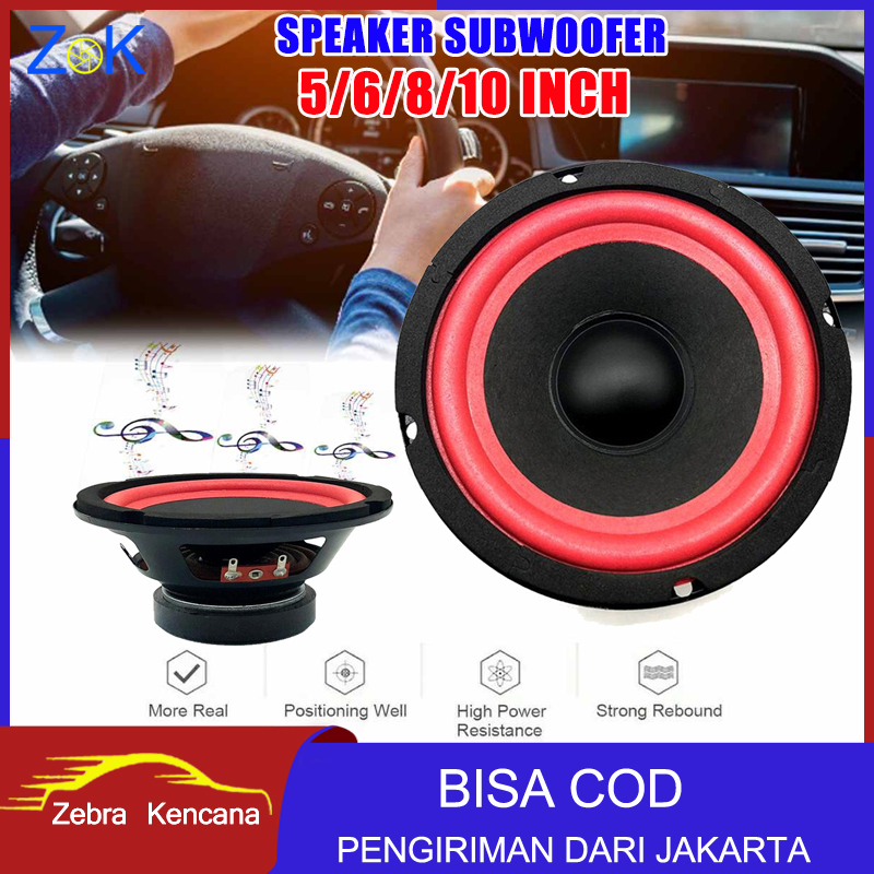 (Dikirim Dari Jakarta) Speaker Woofer 5/6/8/10 Inch Audio Subwoofer