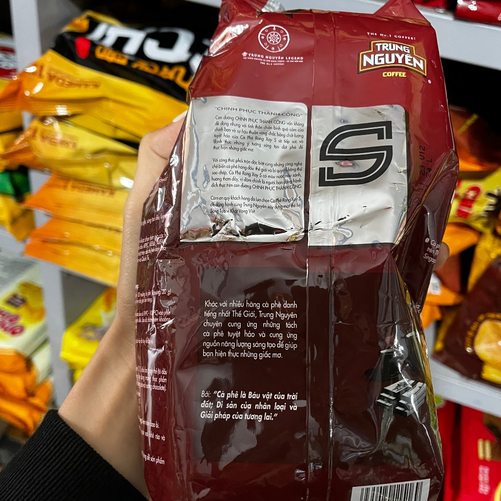 Cà phê rang xay S (Chinh phục) - Trung Nguyên Legend - Bịch 500gr