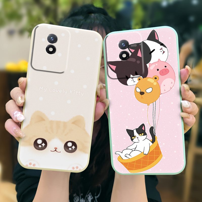 Liquid%20silicone%20shell%20phone%20case%20Phone%20Case%20For%20VIVO%20Y02%204G/Y11%202023/Y02A/Y02T%20Lens%20bump%20protection%20cat%20Cartoon%20cute%20-%20Image%207