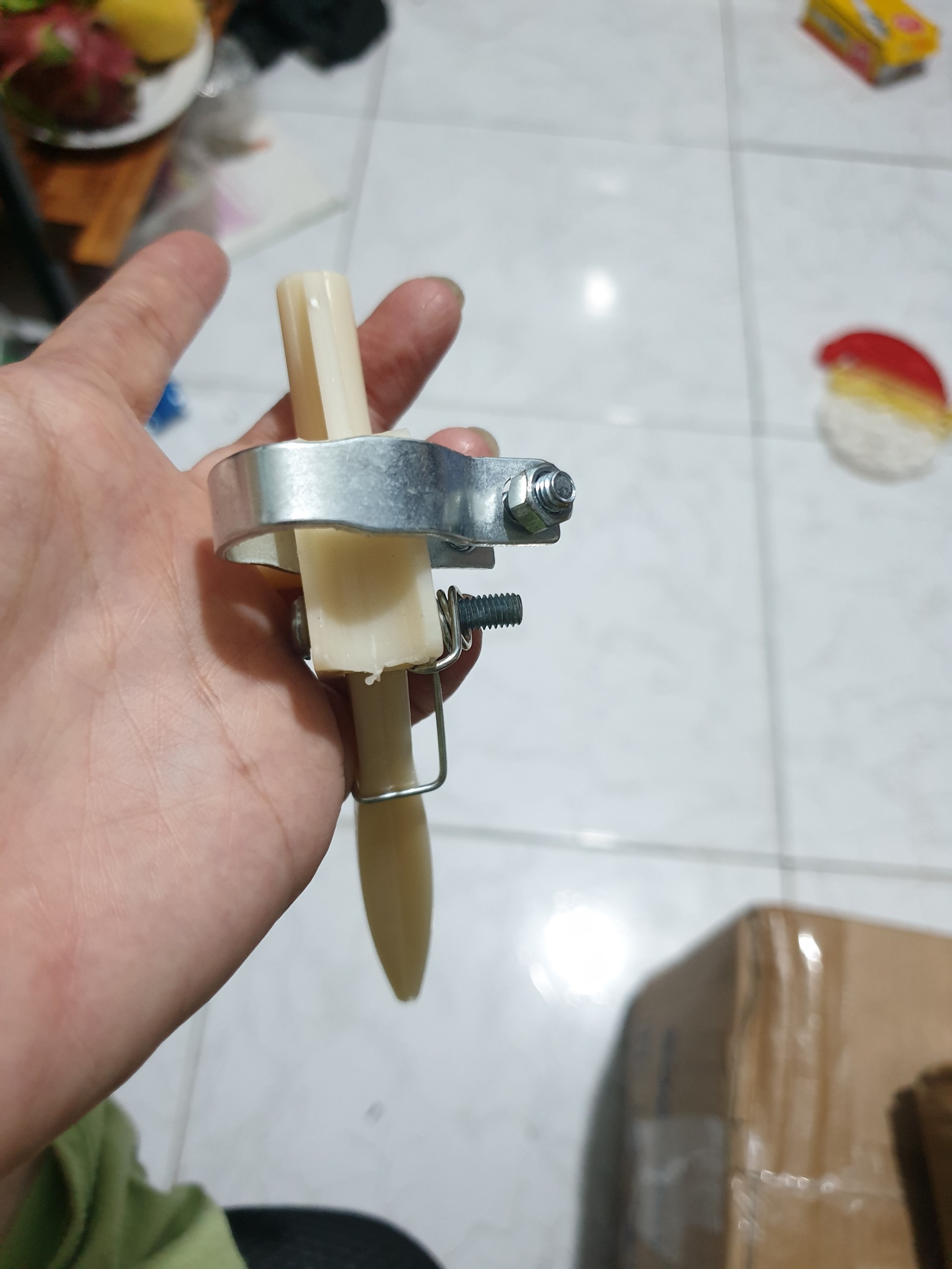 Lawn Mower Throttle. White - Short (2 Pcs)