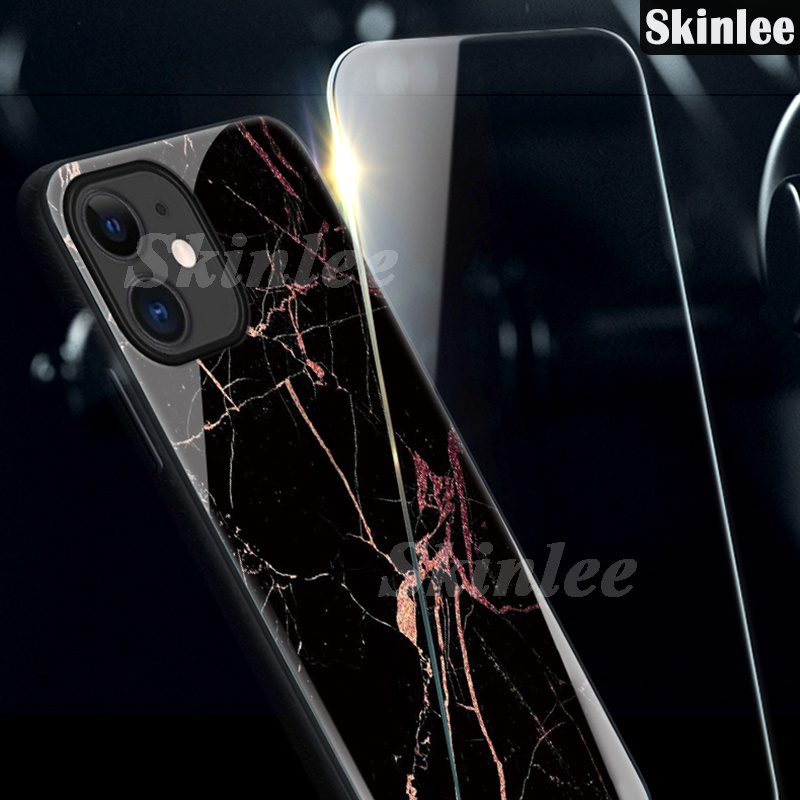 Phone case For Honor 200 Back cover Fashion Marble Hard Tempered Glass Protector Soft Silicone Cover For Honor 200 Pro Cover cases.
