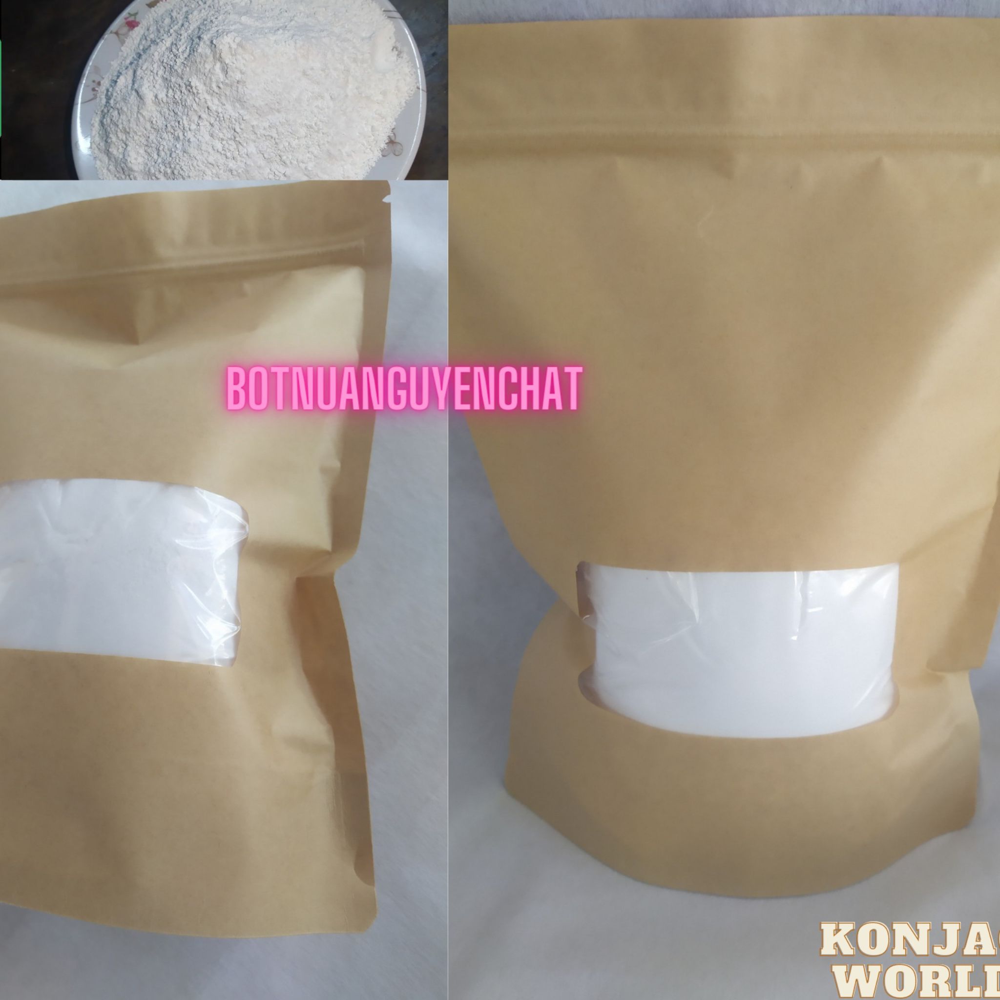 Bột nưa Konjac nguyên chất 100% An giang