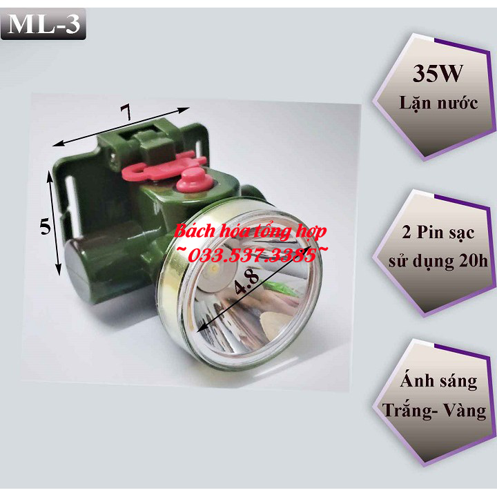 Đèn pin siêu sáng ML3, đèn pin soi ếch chống nước cao