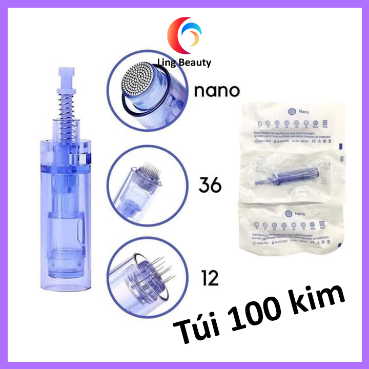 Kim nano 12 36 cấy tảo, cấy tinh chất cho máy phi kim Dr.pen