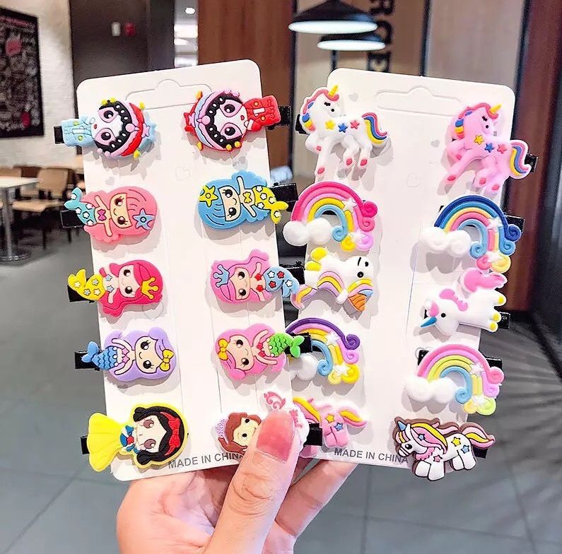 [HCM]set 10 kẹp tóc cho bé ( 1 vỉ= 10 cái)