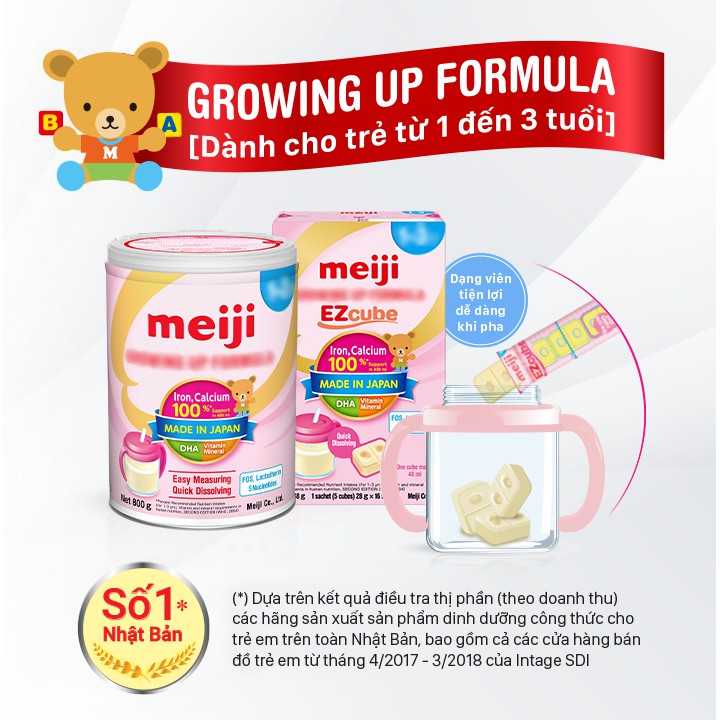 Sữa Bột Meiji Nhập Khẩu Số 1 Lon 800g
