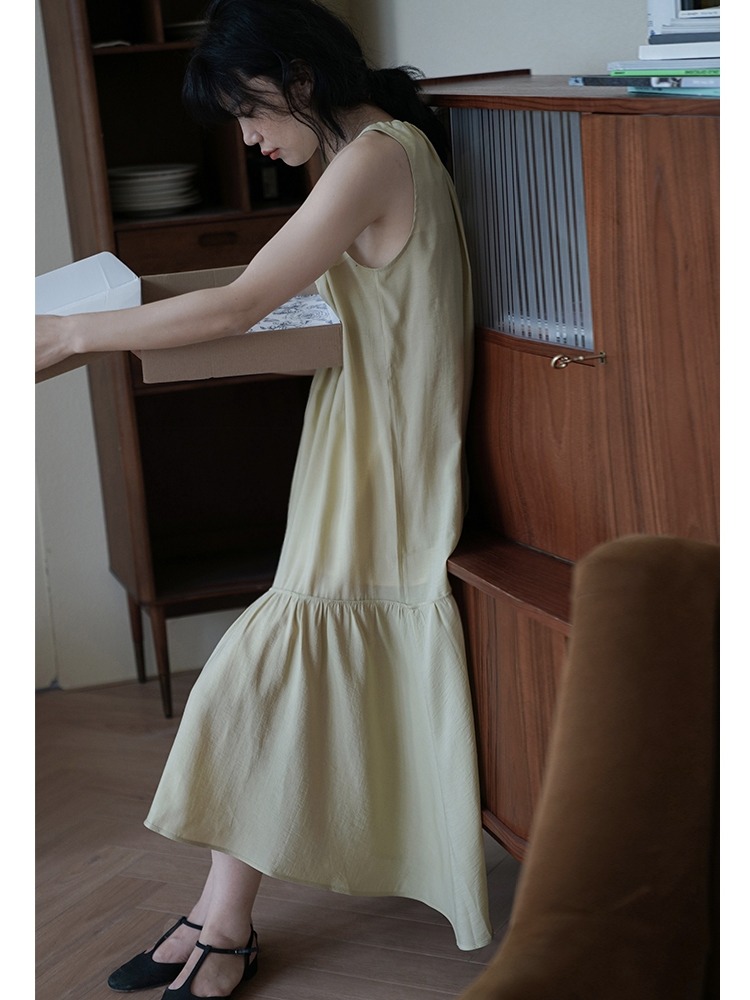Đầm maxi lụa hàn quốc