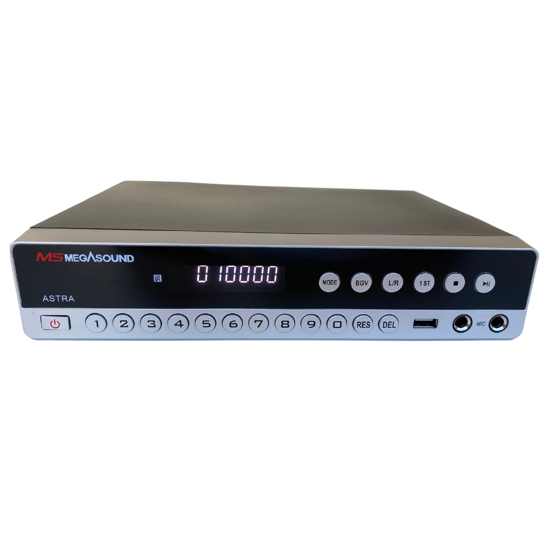 MEGASOUND ASTRA SD Karaoke with over 20,000+ builtin songs, 64gb SD Karaoke, Easy monthly