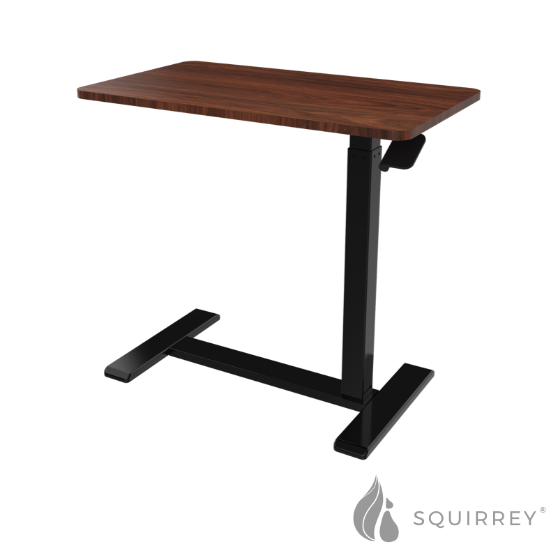 Squirrey Height Adjustable Mobile Desk [ 700x400mm Tabletop, 650-1030mm  Height Adjust, Over-bed Table, Side Desk, C-Shaped, 7kg Load Capacity,  Pneumatic Gas Spring, Hidden Casters, Ergonomic, Space Saving, Stand, Sit,  Furniture ] | Lazada ...