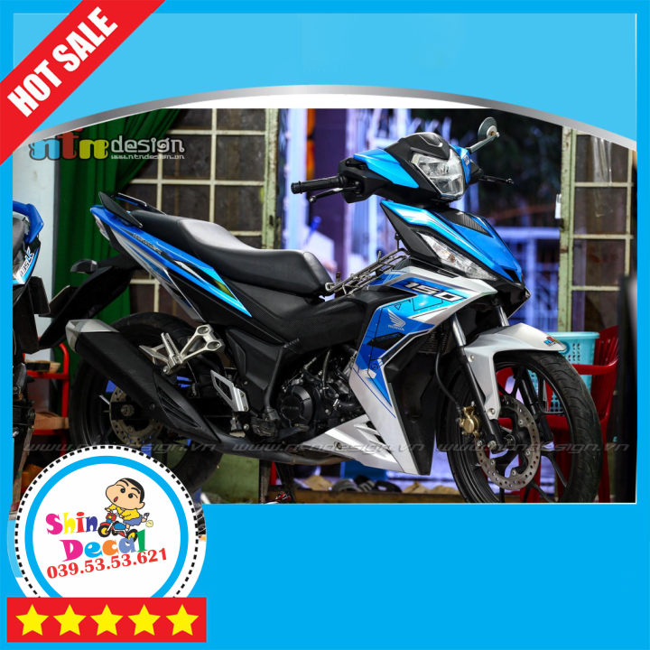 Tem rời Winner V1 xe trắng xanh