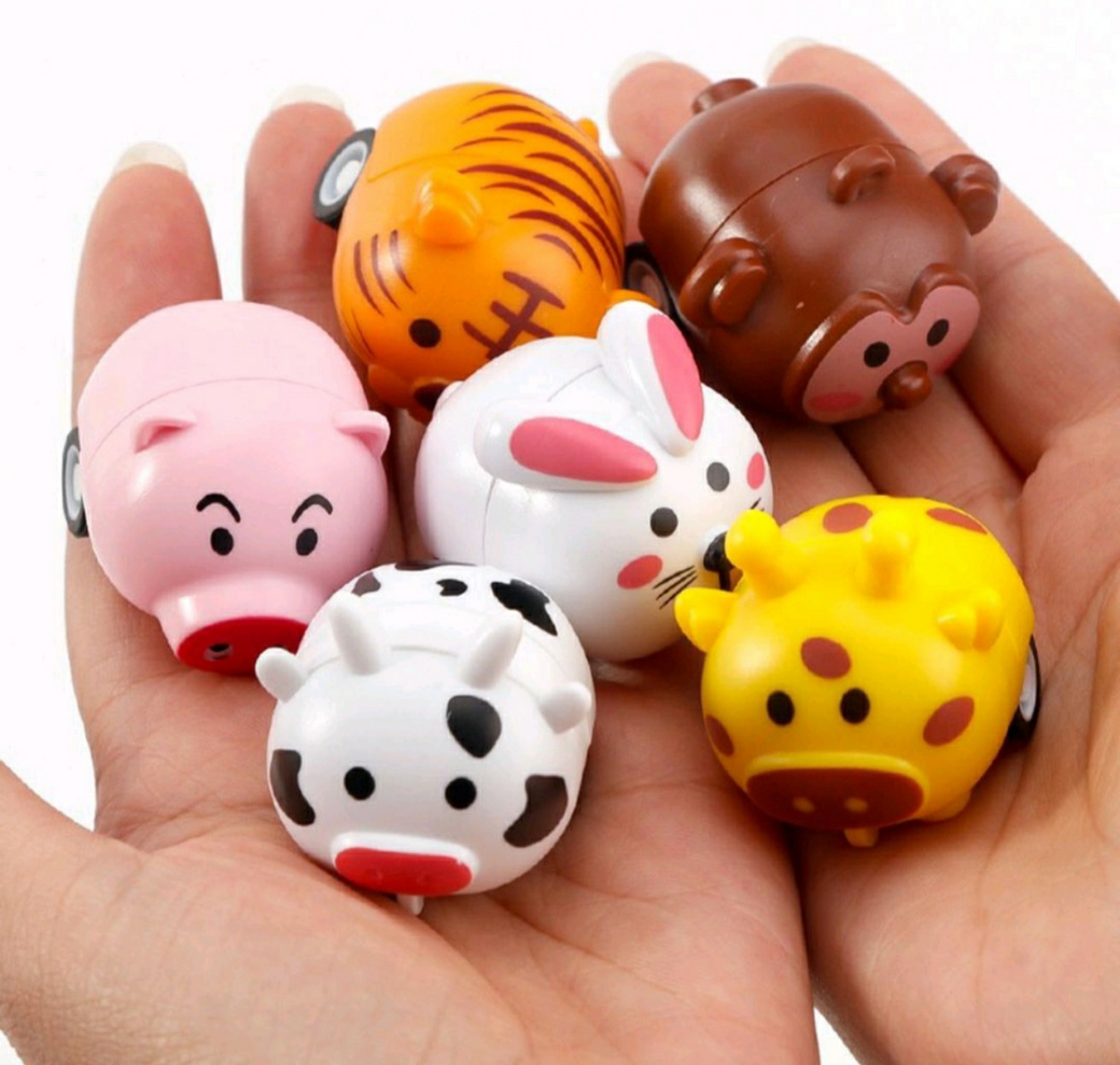 Đồ chơi con vật mini chạy đà-thú chạy cót mini-thú nhựa mini cho bé