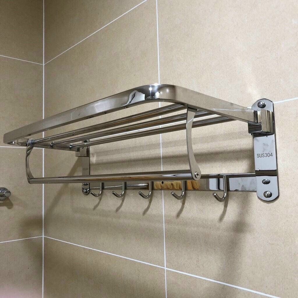 GIÁ GẤP TREO KHĂN PHÒNG TẮM INOX