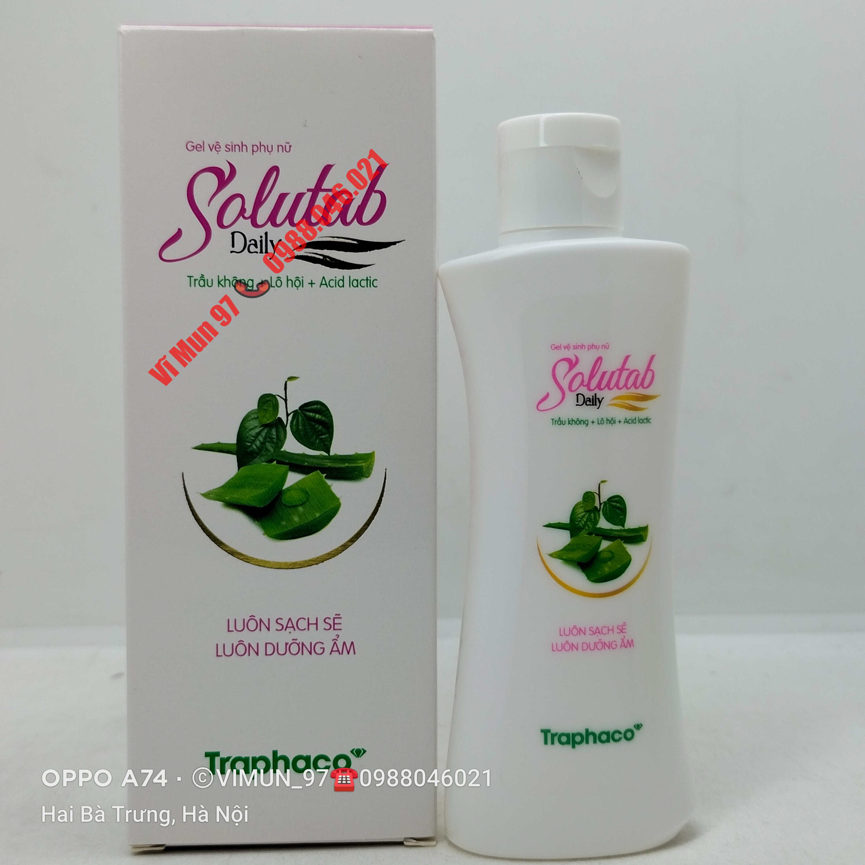 Dung dịch vệ sinh phụ nữ Solutab Daily chai 100ml