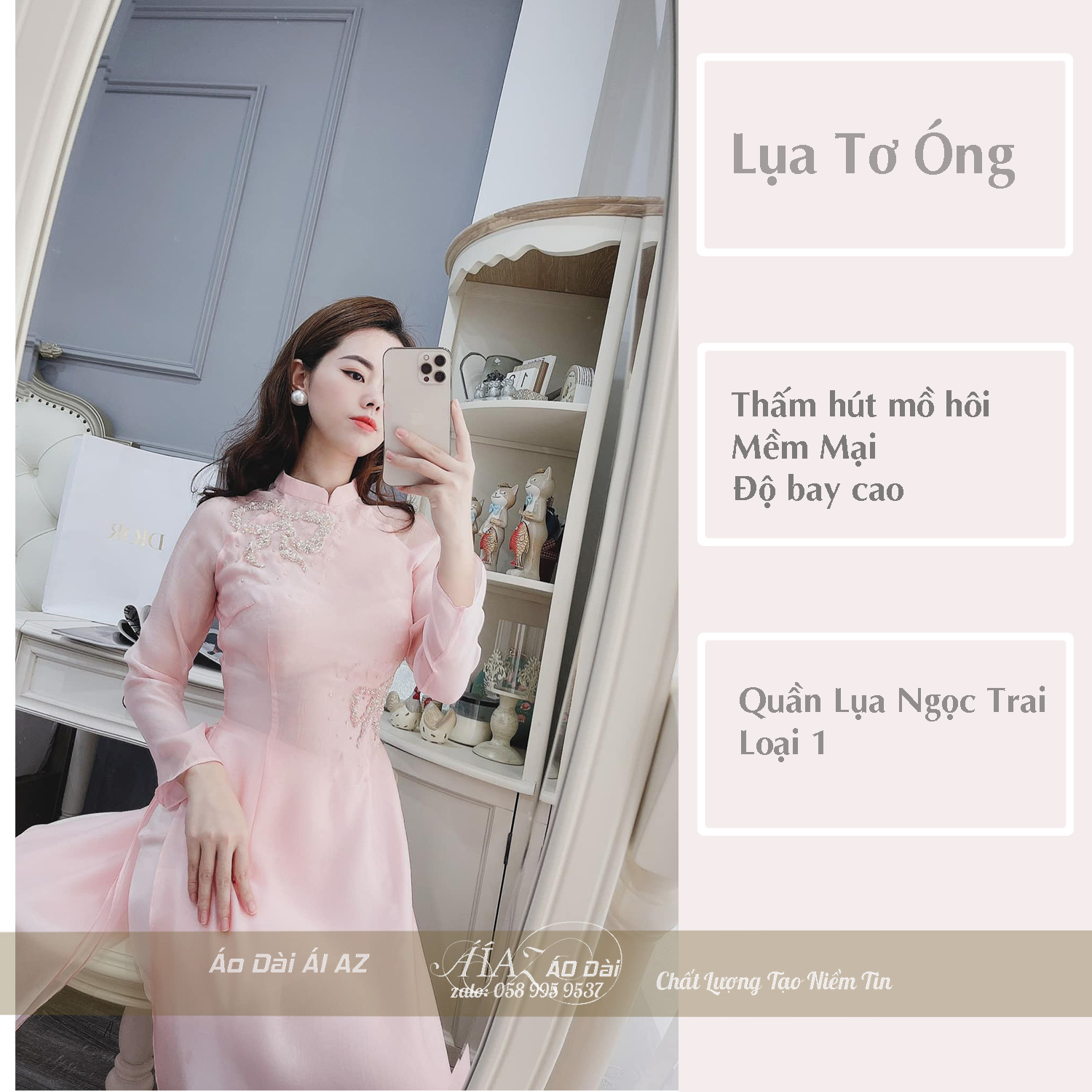 Áo Dài Cách Tân Nữ Thủ Công Cao Cấp MT38