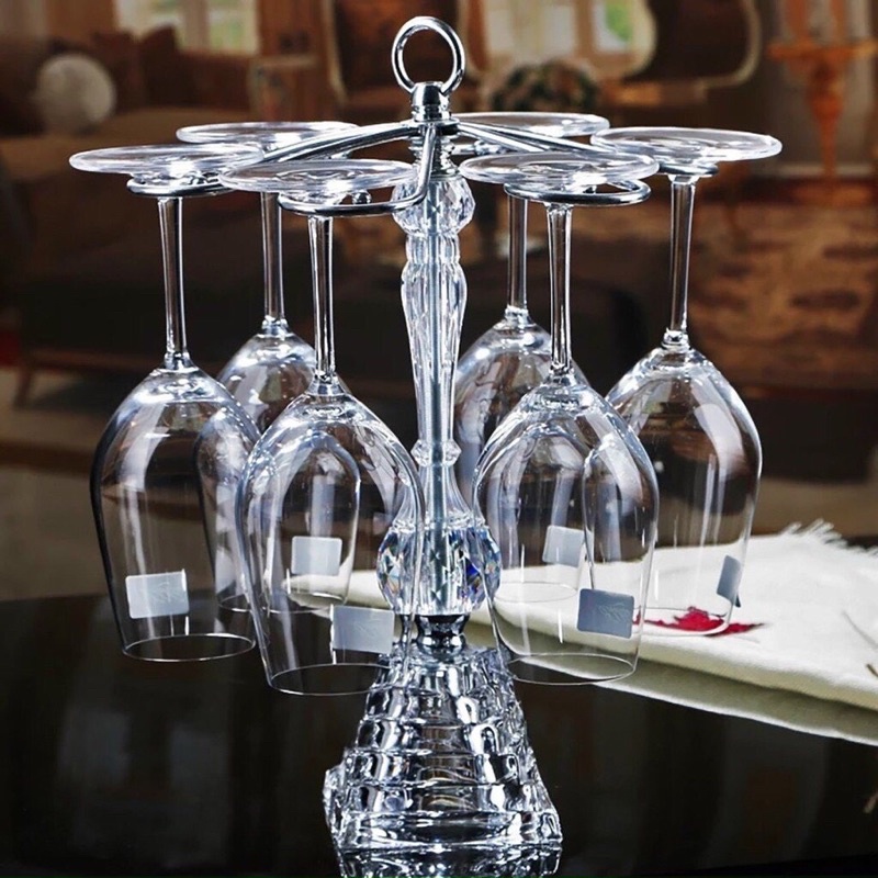 Giá treo ly rượu vang thuỷ tinh để bàn đẹp và sang