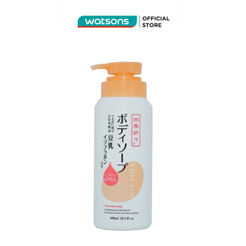 Sữa tắm shikioriori soy milk chiết xuất từ đậu nành 600ml