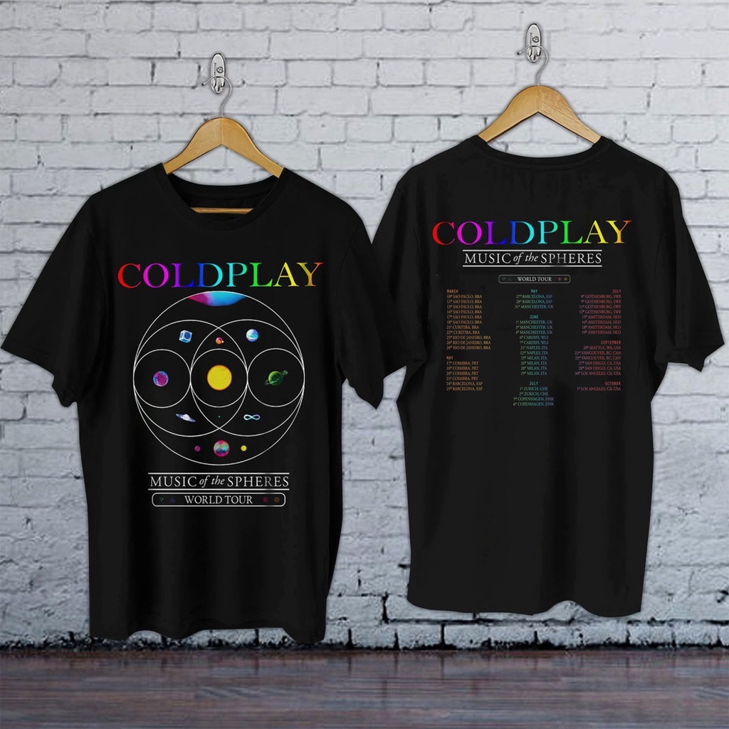 Coldplay World tour ライブ Tシャツ コールドプレイ2023ワールド