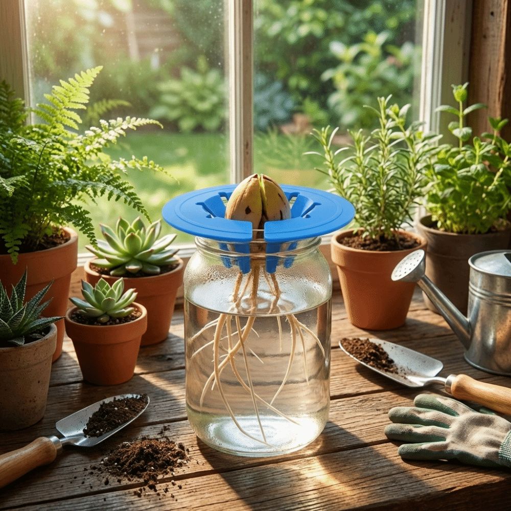 Sprouting Device Special Holder Soil-Free Avocado Planter Plastic Sprouting Setup ...