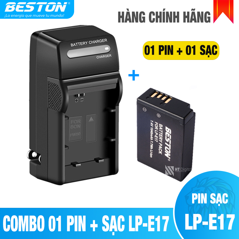 BỘ PIN SẠC LP-E17 CHO CANON 750D 760D 77D M3 M5 800D M6, Pin E17 sạc cho máy ảnh DSRL EOS M, EOS RP bộ sạc pin cho máy ảnh, máy quay, camera