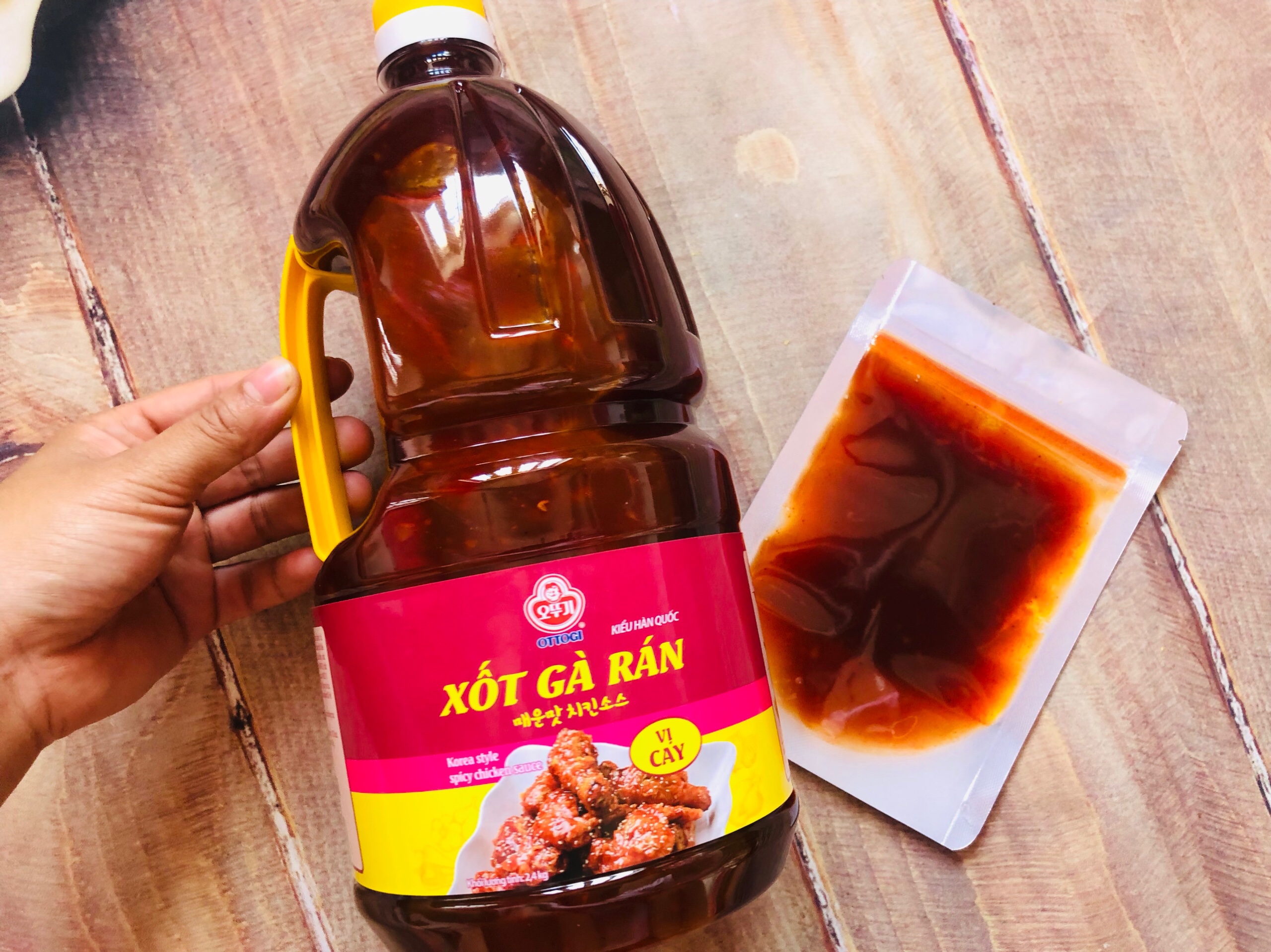 200g sốt phủ gà rán ottogi vị cay