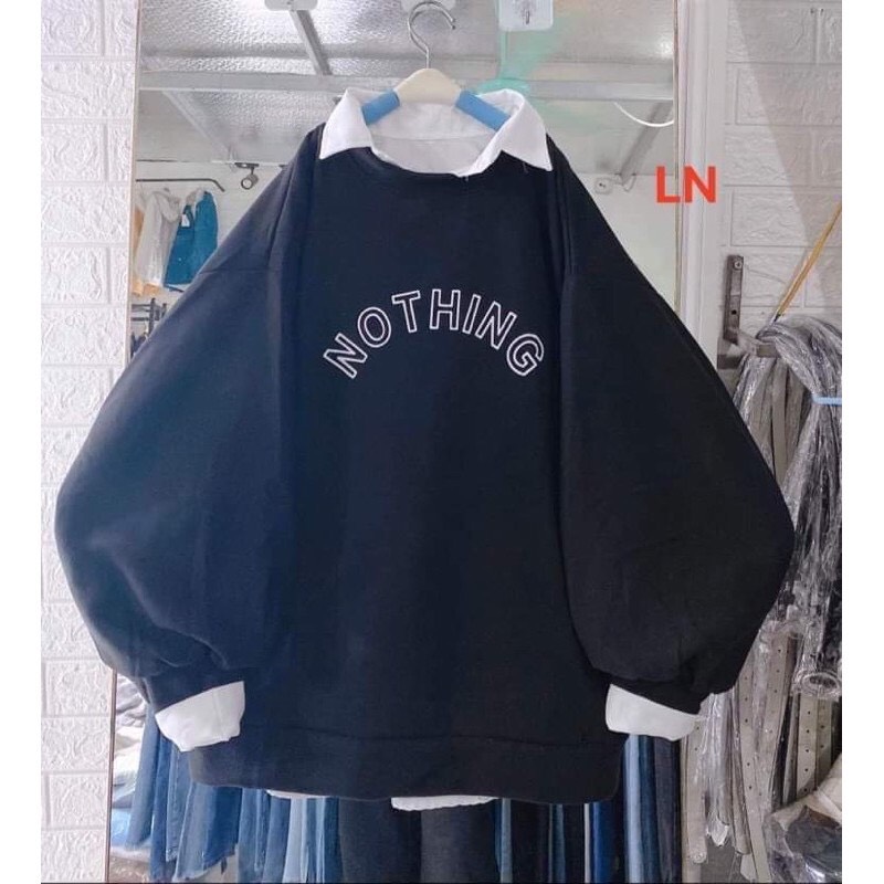 Áo nỉ bo northing chữ cong LN11