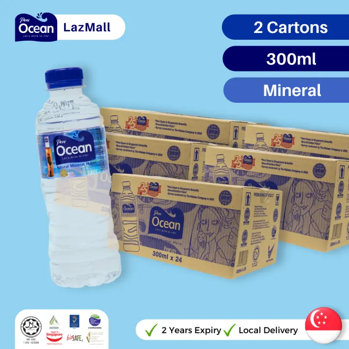 Pere Ocean Natural Mineral Water Drinking Water Bottled Water 300ml 2 Cartons Lazada Singapore