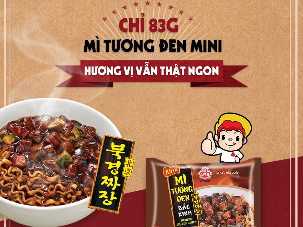 Mì Tương Đen Bắc Kinh Ottogi Gói 83g