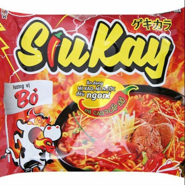 Mì SiuKay Acecook 3vị (Hải Sản ,Bò ,Gà cay Phô Mai) ( NT )