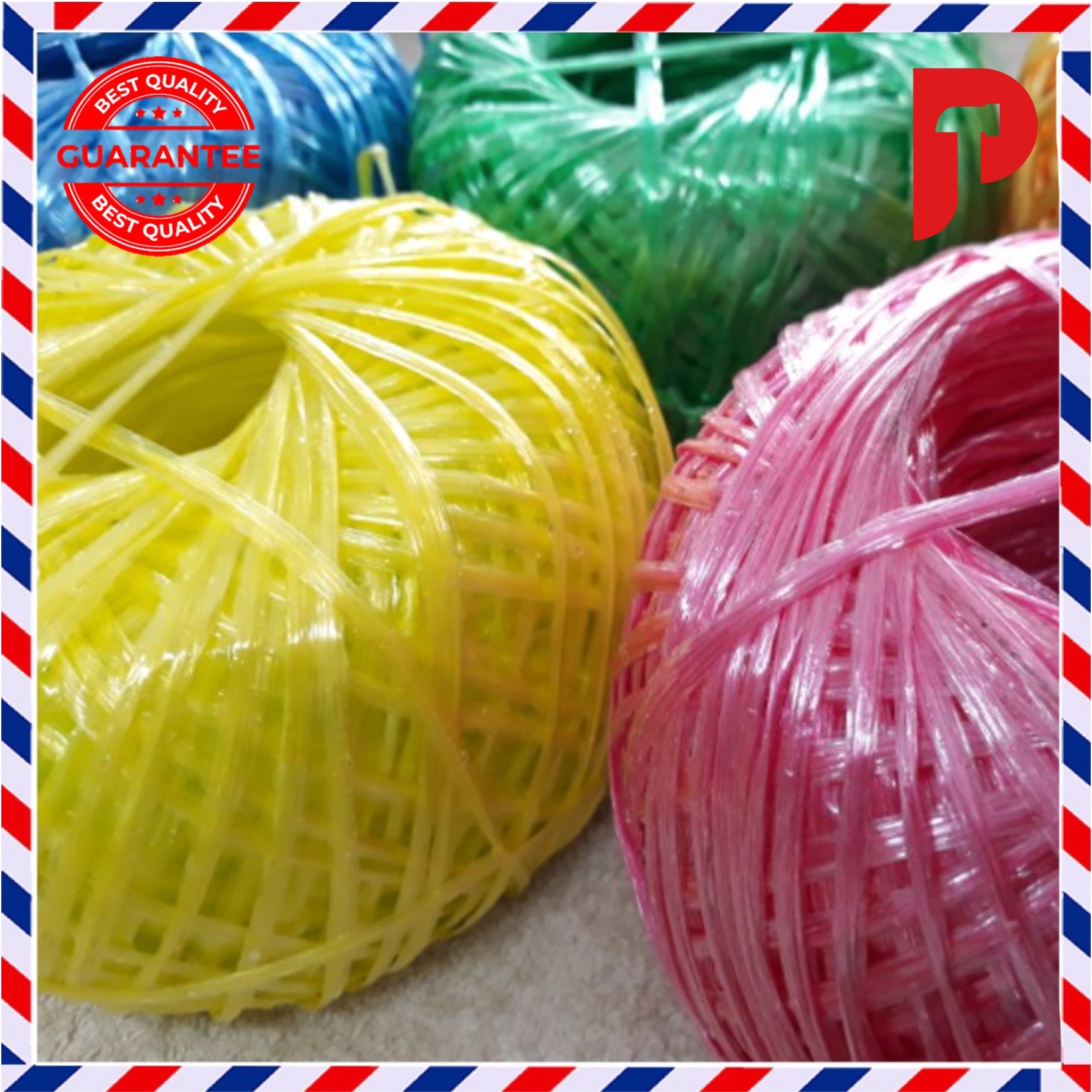 Premium Plastic Rafia String [ 100gm± / 25gm± ] - Rope / Tali Rafia Plastik  / Thin / rainbow string