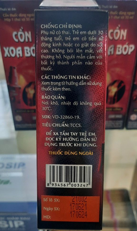 Cồn Xoa Bóp OPC dạng Xịt chai 50ml