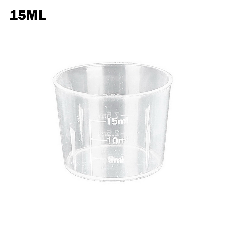 Graduated Measuring Cup Transparent Plastic Cup Kitchen Bar Supplies For Baking Beaker Liquid Without Handle Measuring glasses