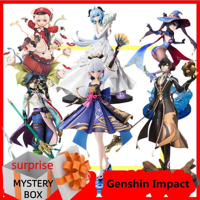 Genshin Impact Mystery Box Lucky Box Anime Figure Game Action Figure Blind Box Lucky Model Toy