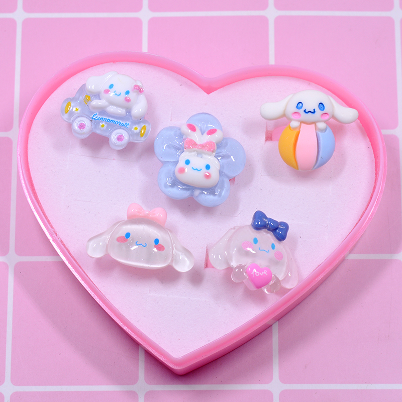 5/10pcs%20with%20Display%20box%20Cartoon%20Sanrio%20Anime%20Ring%20Adjustable%20Accessories%20Kawaii%20Hello%20Kitty%20Melodys%20Kuromi%20Friendship%20Girl%20Gift%20-%20Image%204