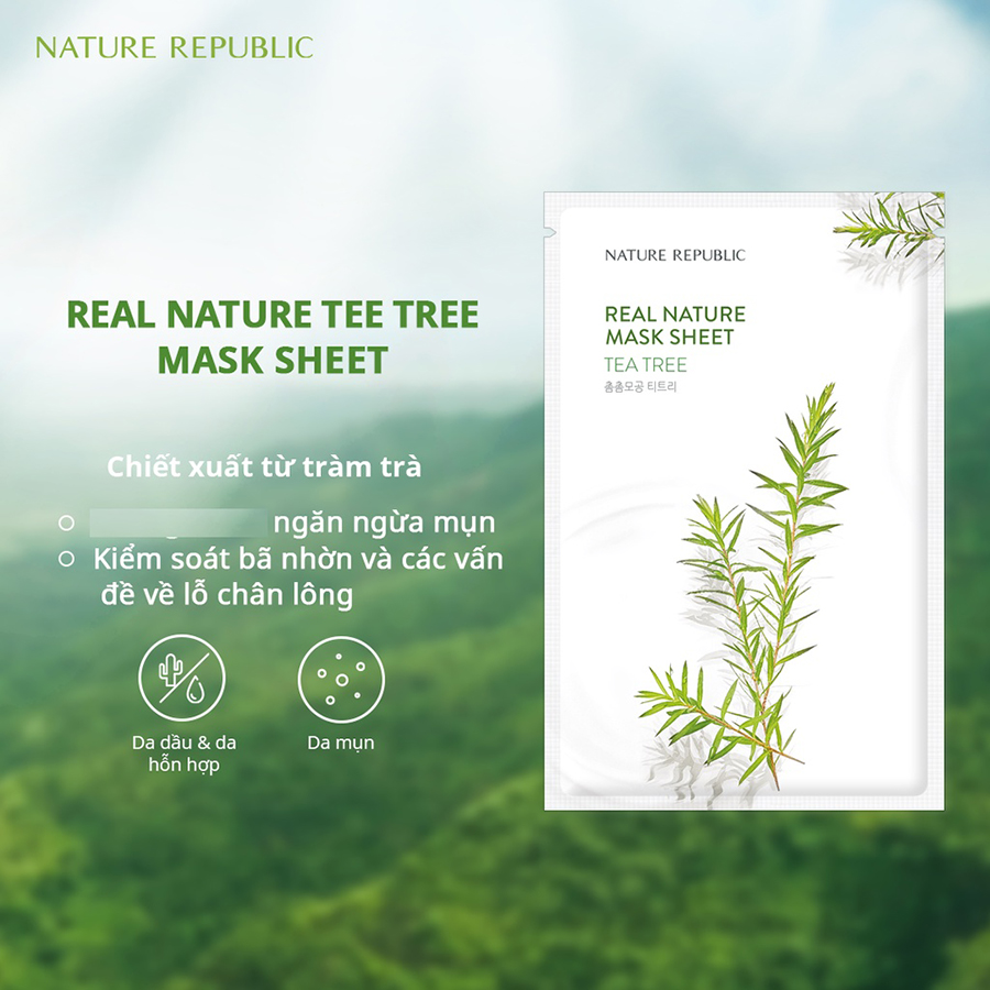 Nature Republic Mặt nạ giấy Real Nature 23ml