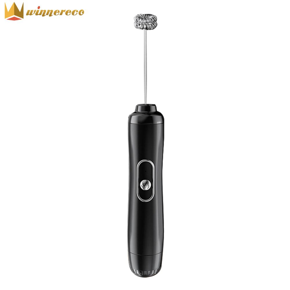 Electric Handheld Mixer Wireless Electrical Mini Coffee Maker Whisk Mixer Household Portable 3 Speeds Stainless Steel Foam Maker Tools