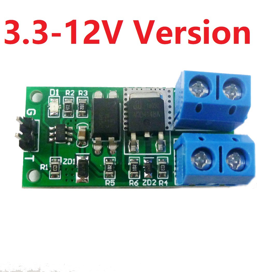 Flip-Flop Latch Relay Module Mosfet 3.3v-24v 8a Aod4184 Chip Bistable Self-Locking Switch Low Pulse Trigger Module For Arduino. 