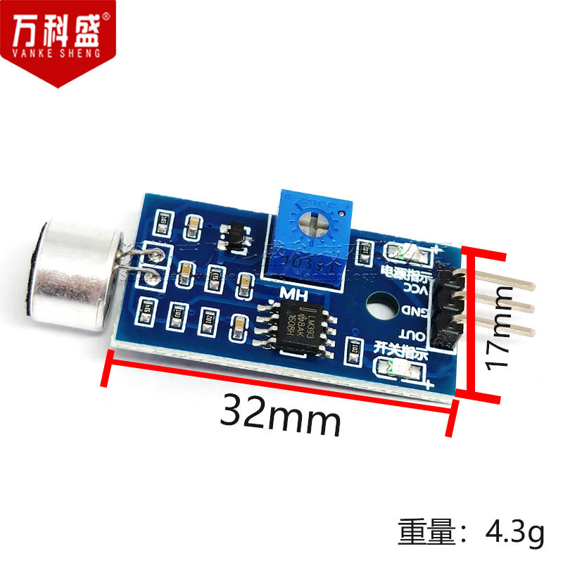 Sound sensor module sound detection module microphone module sound control whistle switch sound module