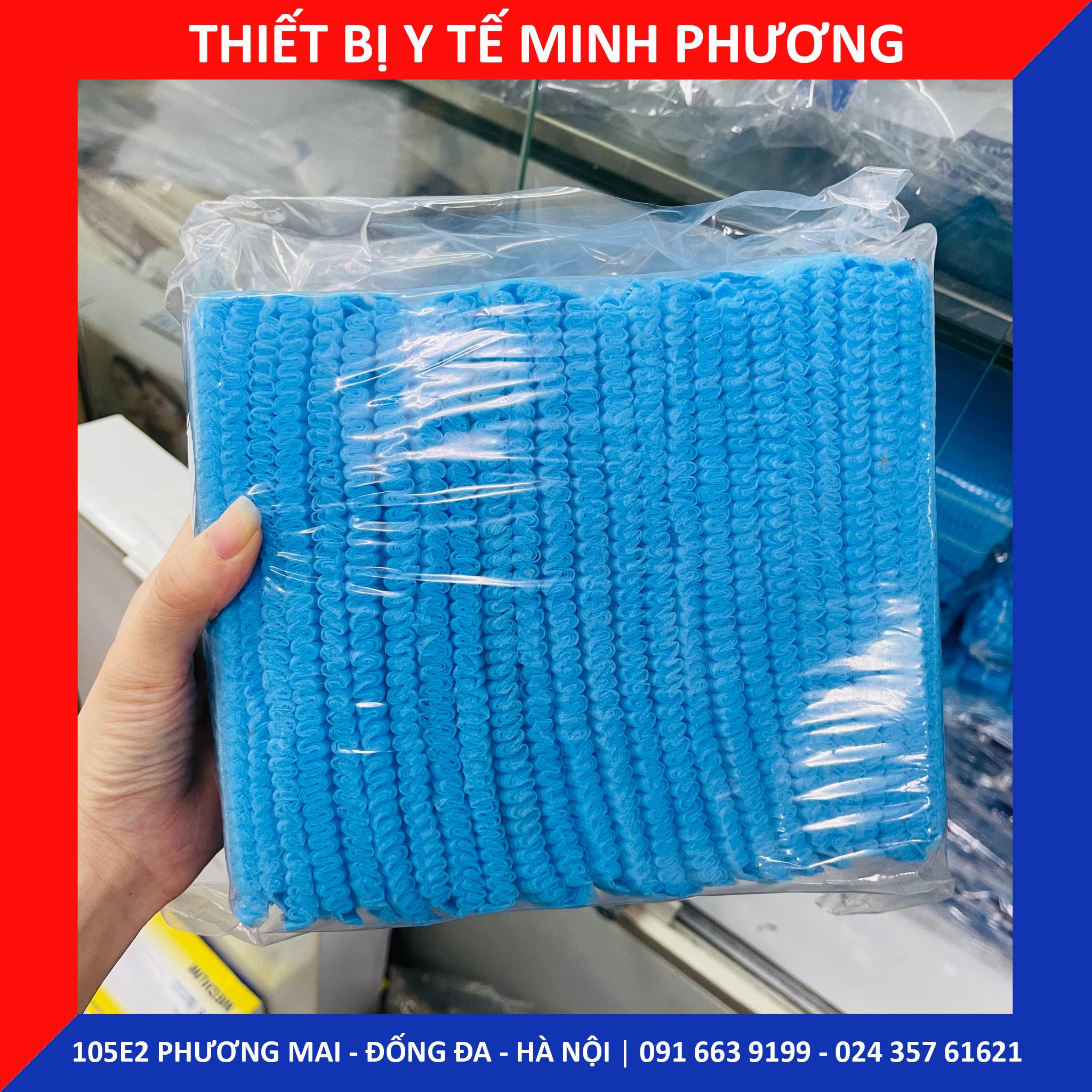 [Bán lẻ 10 chiếc] Mũ trùm đầu y tế