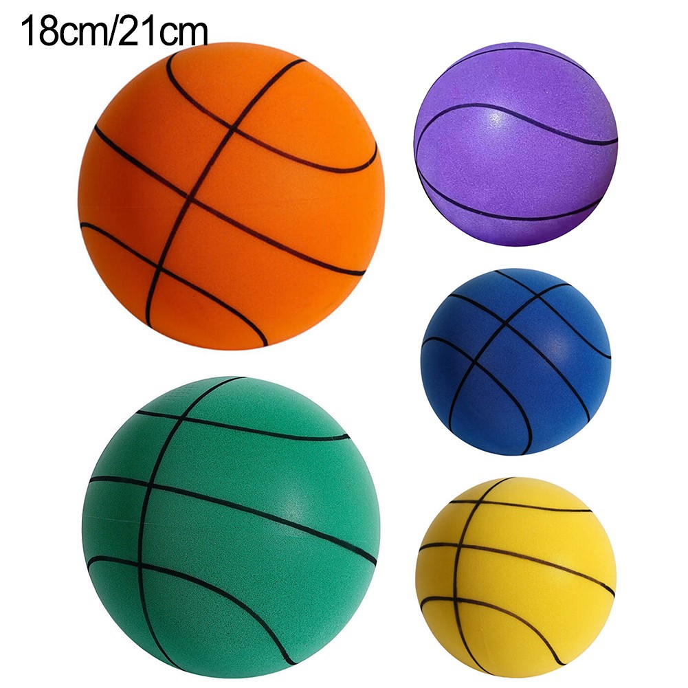 Diameter 18cm Silent Basketball Foam Sports Ball Indoor Mute