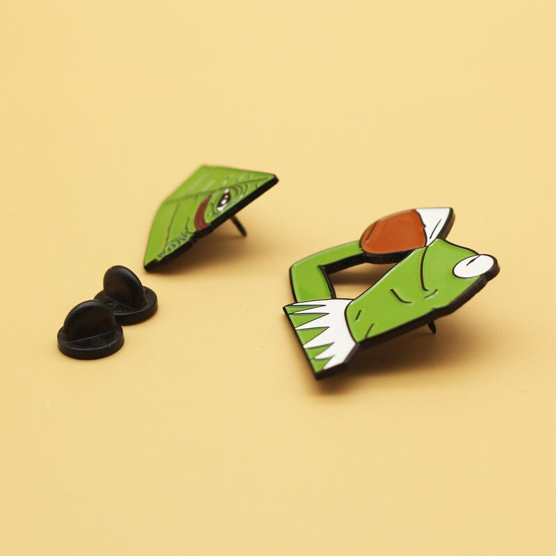 Green frog Enamel Pin Brooch - GC213
