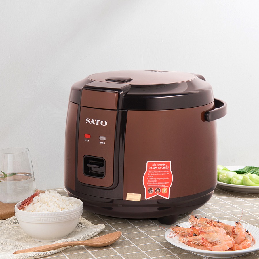 Nồi cơm điện quai xách 1.8L Sato 18F052