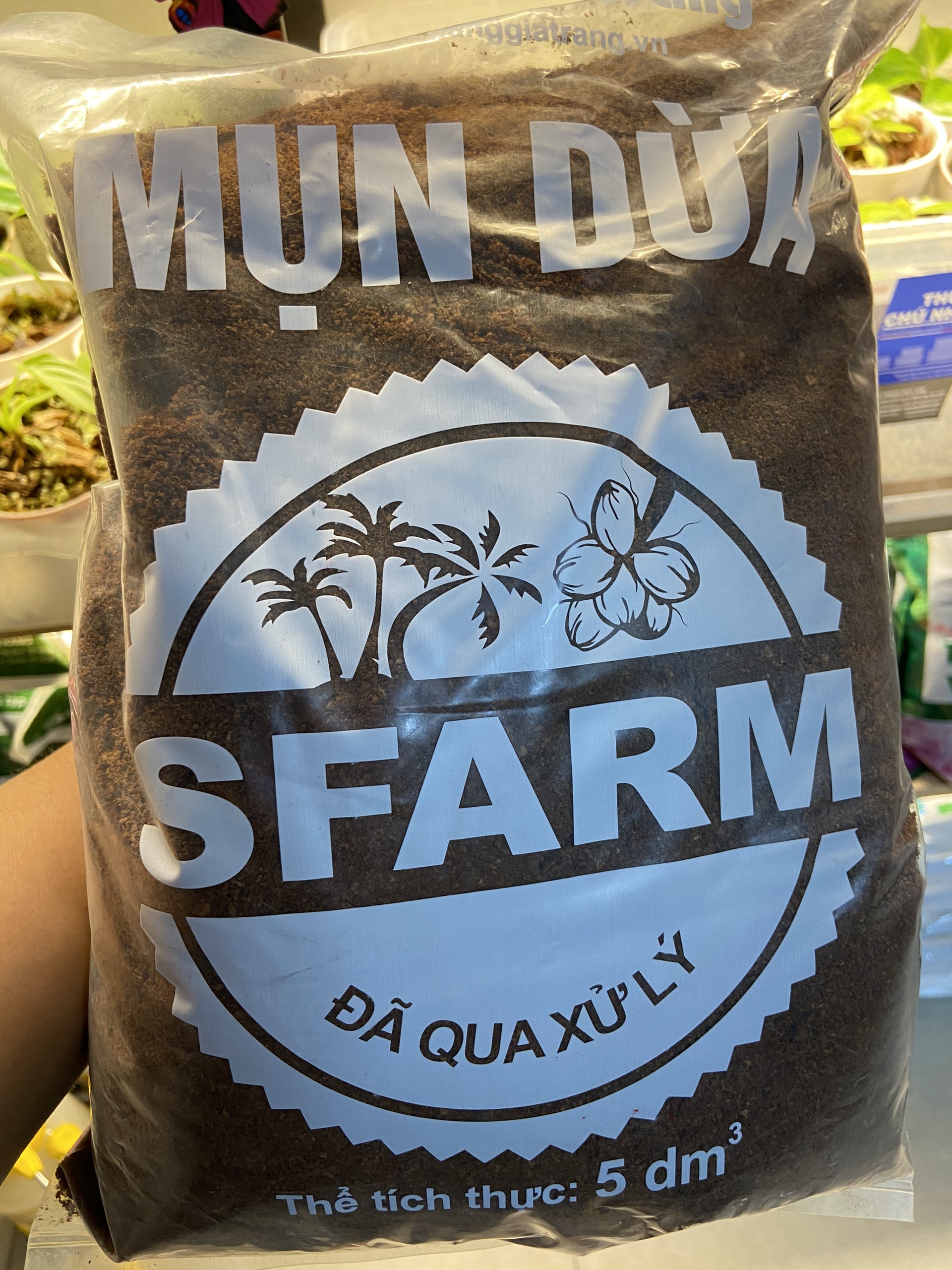 Mụn Dừa SFARM Đã Qua Xử Lí ! Túi 5Dm3 (1KG) !