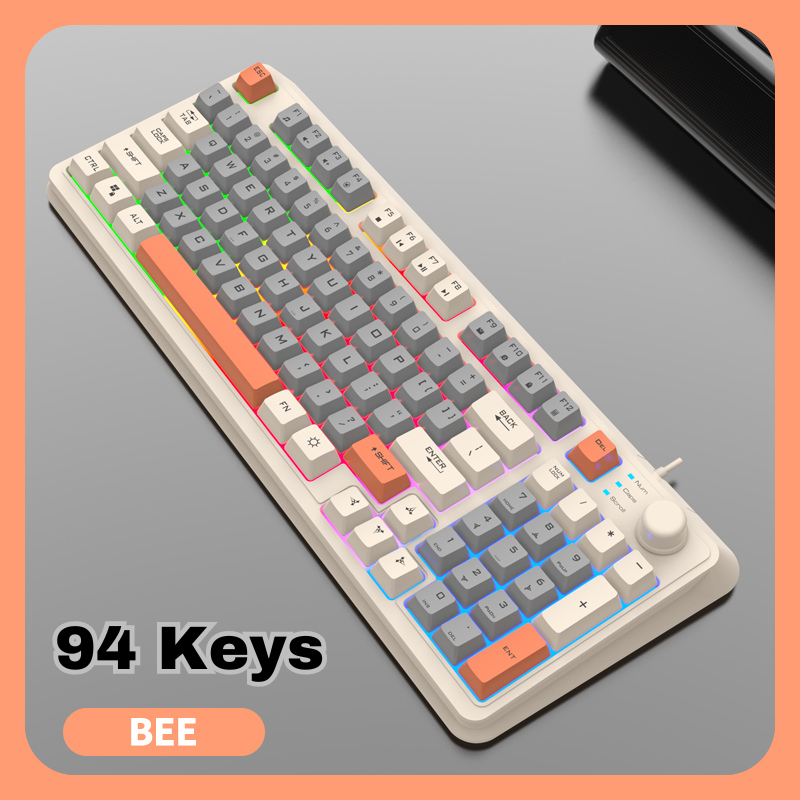 XunFox Wired Gaming Keyboard RGB 19 Non-Conflict Keys with Volume