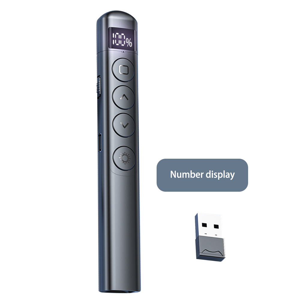 【Worldwide Delivery】 Powerpoint Pen Presentation Clicker USB Projector Remote Control Flip Presenter Pointer RF PPT Slide Advancer Pen. 