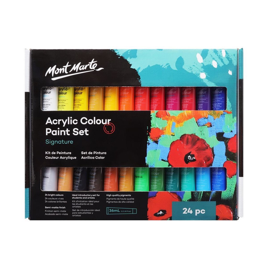 Màu Acrylic Mont Marte 36ML 18/24 màu