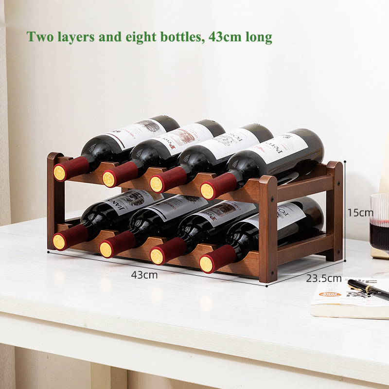 Wine shelf, home wine rack ornaments, display shelves, wine cabinet shelves, multi-bottle lattice, simple tabletop for wine storage