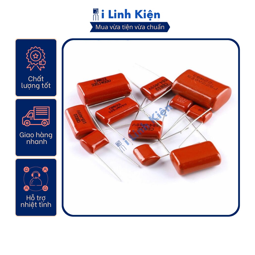 Tụ CBB 225J 2.2uF 630V 25mm