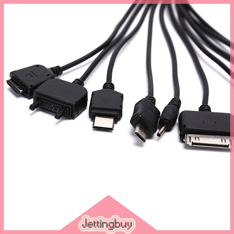 【Jettingbuy】flash Sale phổ 10 trong 1 đa chức năng điện thoại di động trò chơi sạc USB Bộ sạc cáp