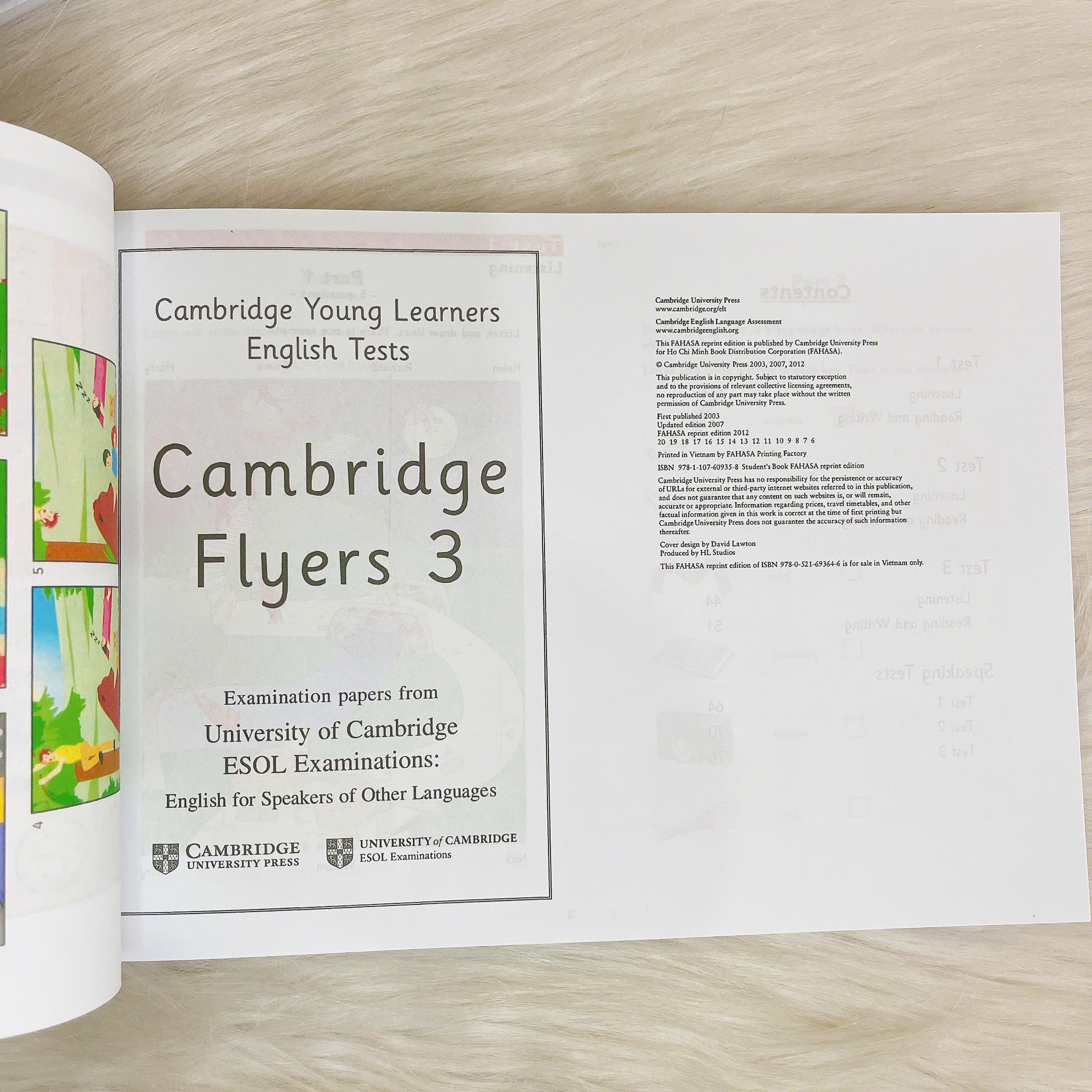 Sách - Cambridge Flyers 1-9 in gộp