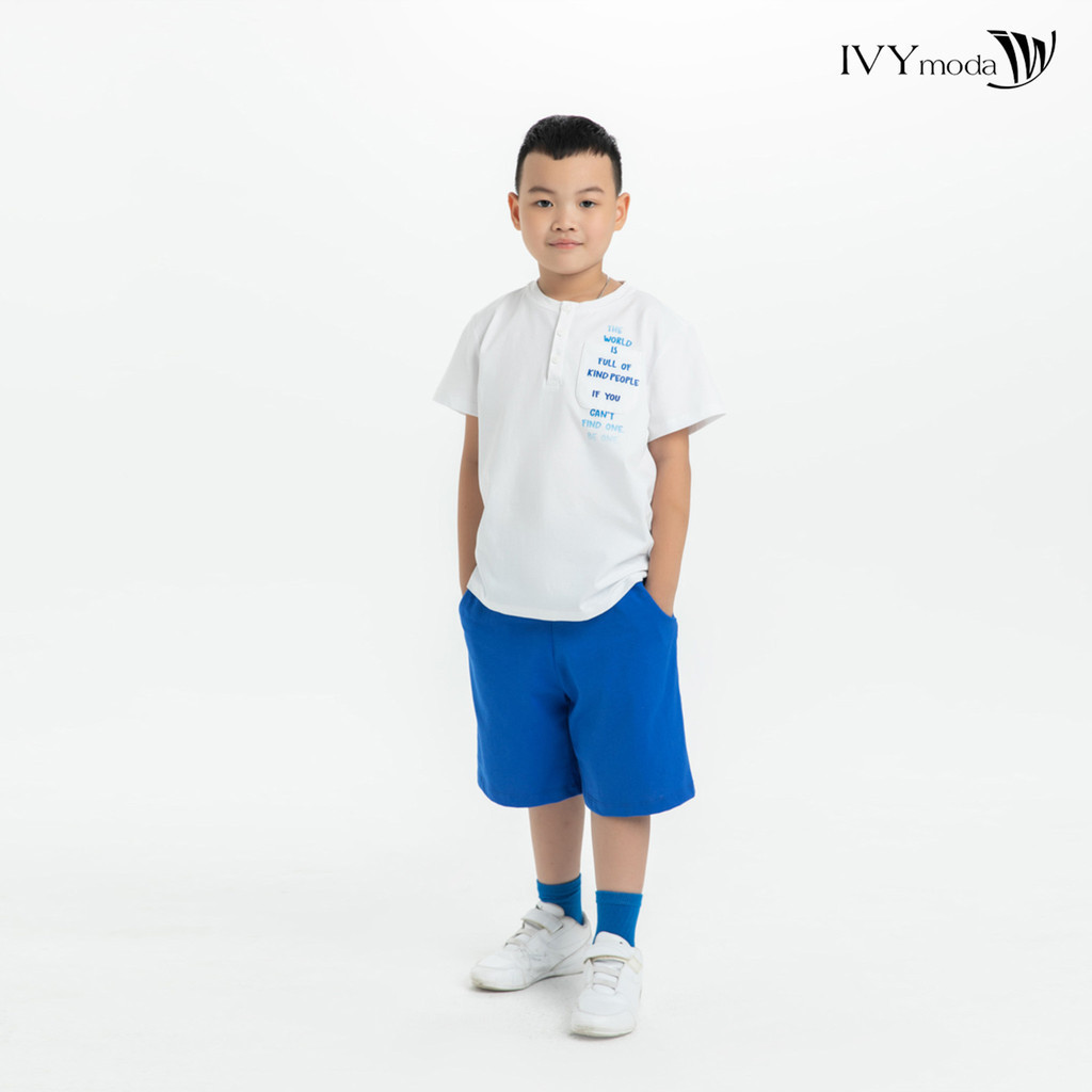 Bộ đồ thun bé trai IVY moda MS 57K1037